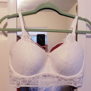 White Lace Victoria's Secret Bralette Size M(D/DD)